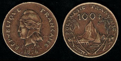 polynesie française100 franc